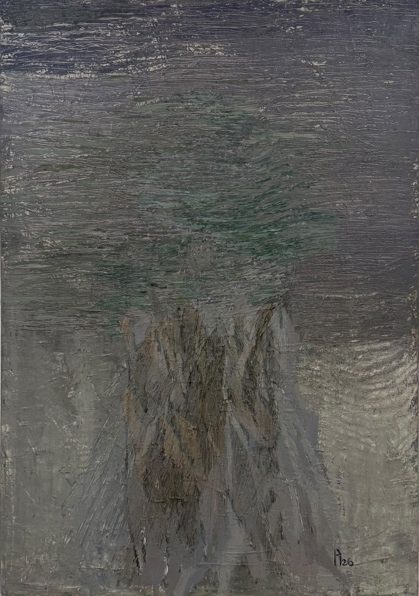 Untitled 11-26 — Acrylic on canvas, 100 × 70 cm