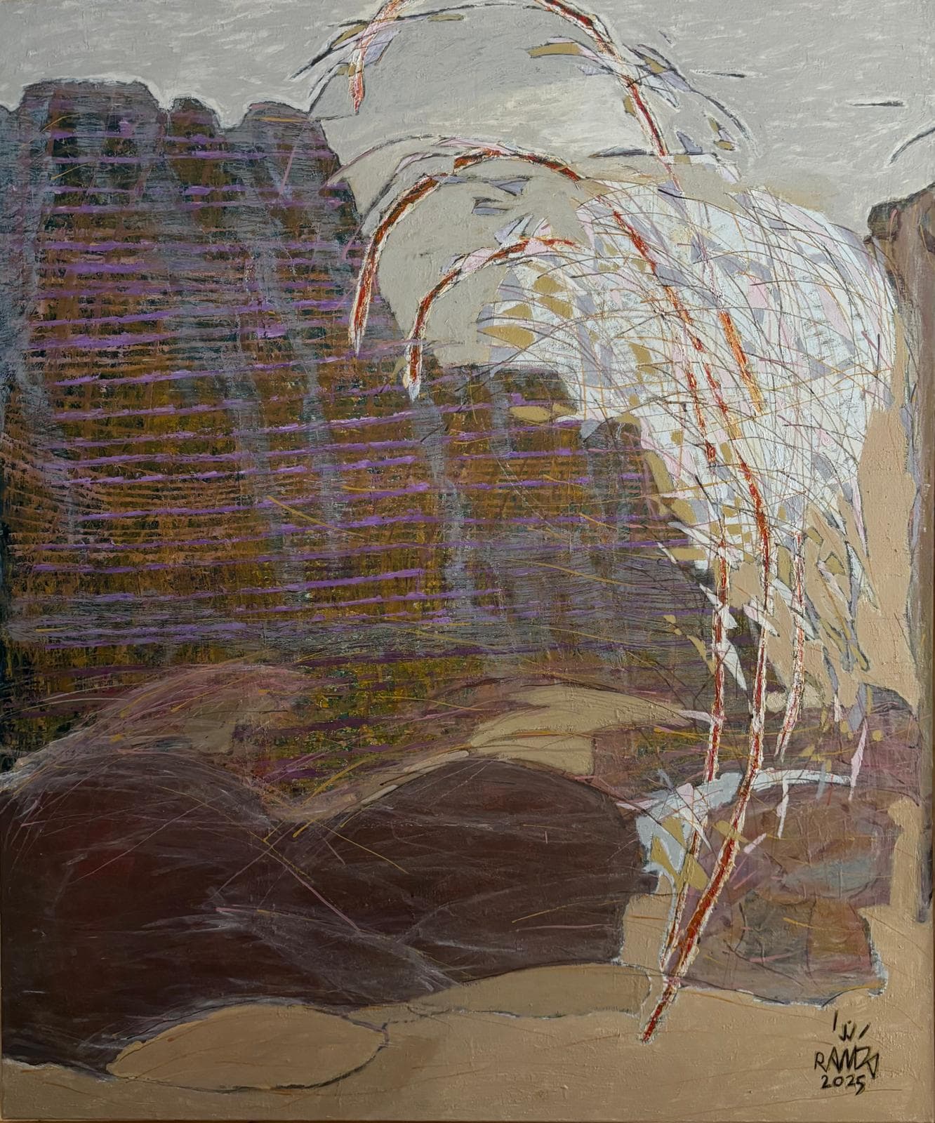Untitled 2-25 — Acrylic on canvas, 120 × 100 cm
