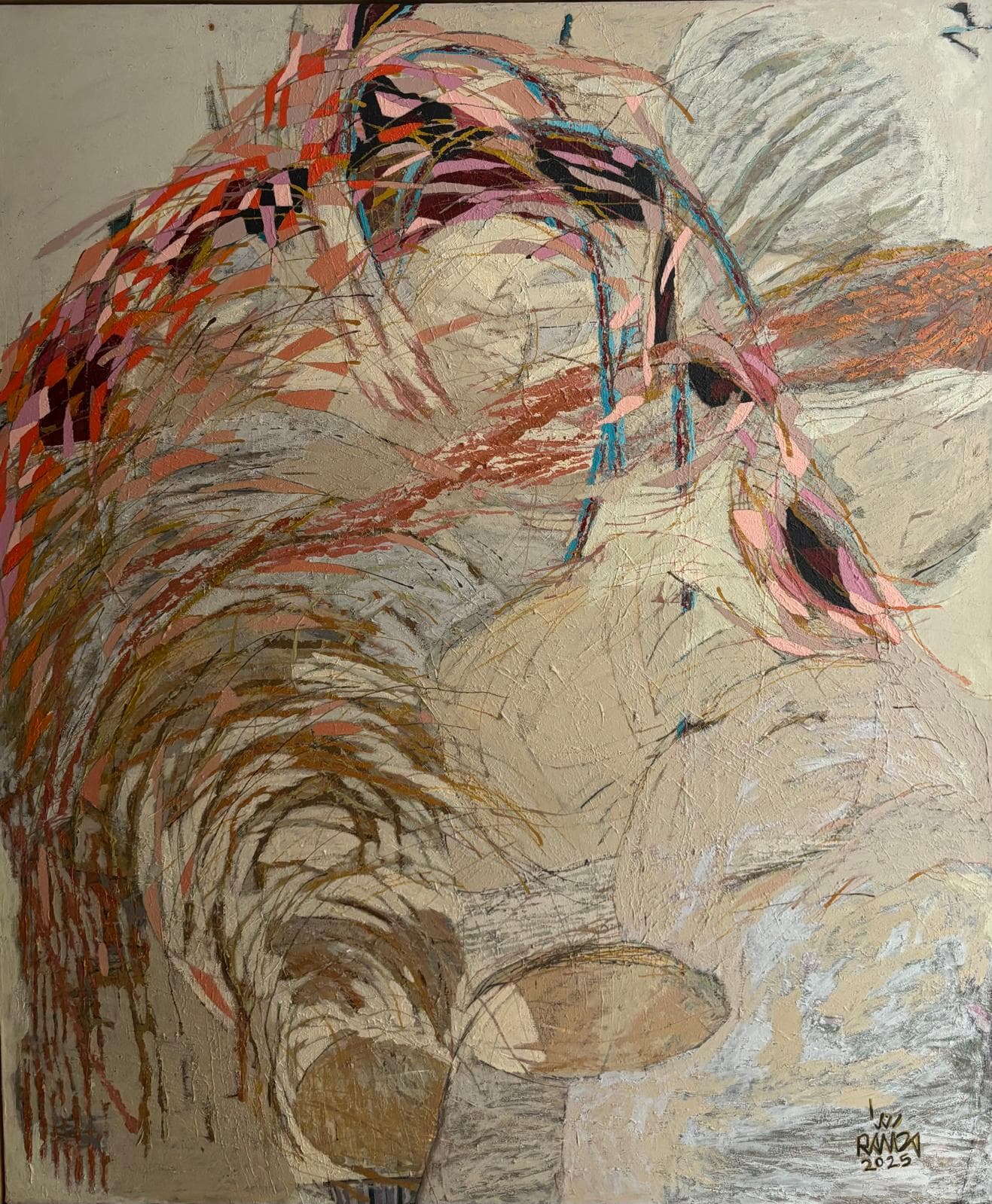 Untitled 1-25 — Acrylic on canvas, 120 × 90 cm