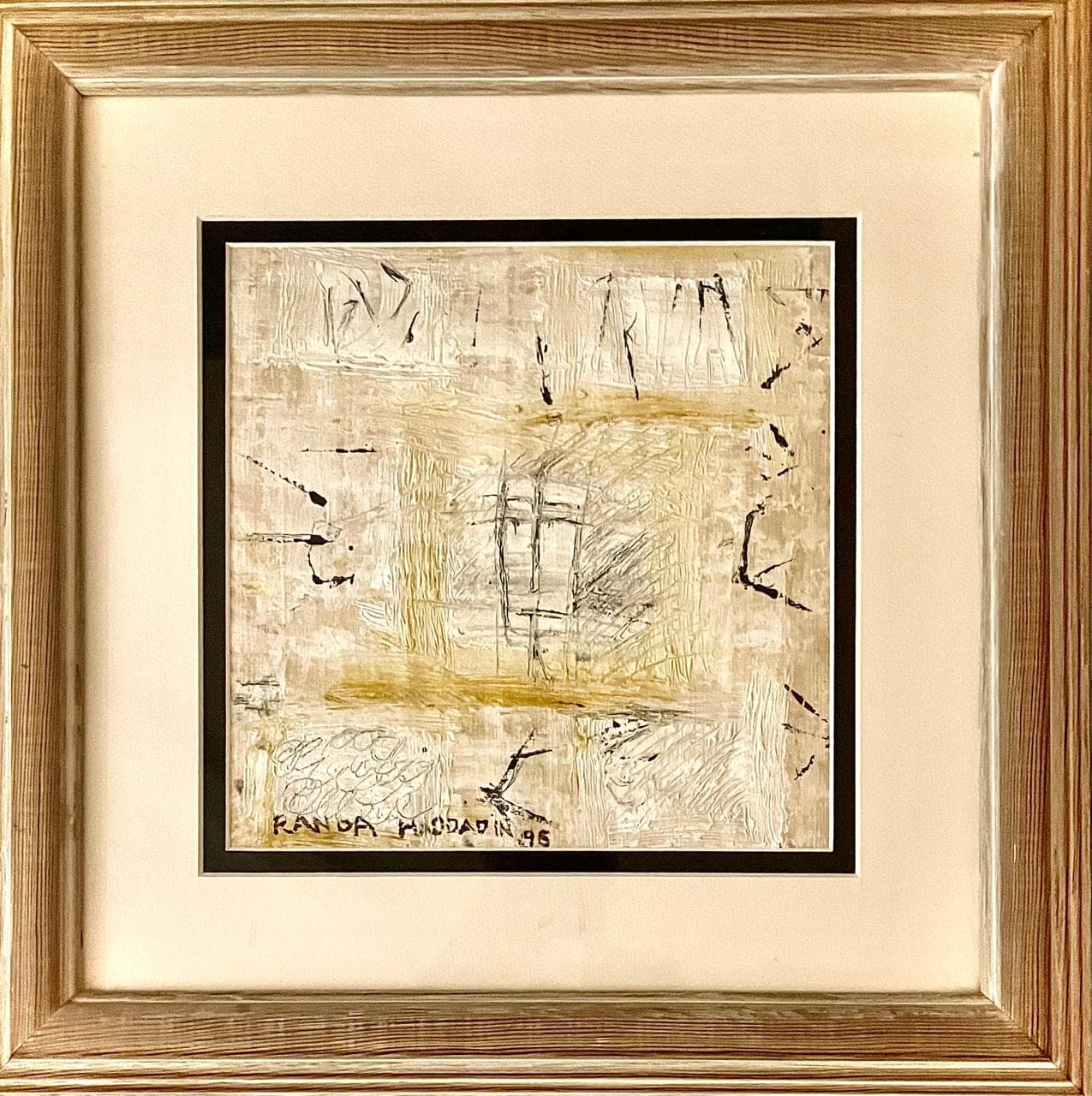 Untitled 1-96 — Acrylic on canvas, 42 × 42 cm