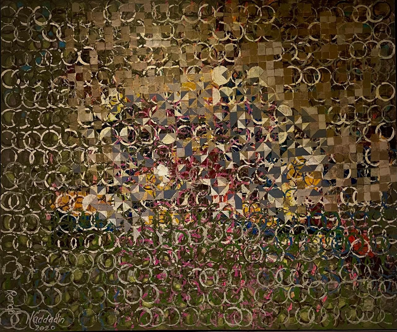 Untitled 2-20 — Acrylic on canvas, 100 × 120 cm