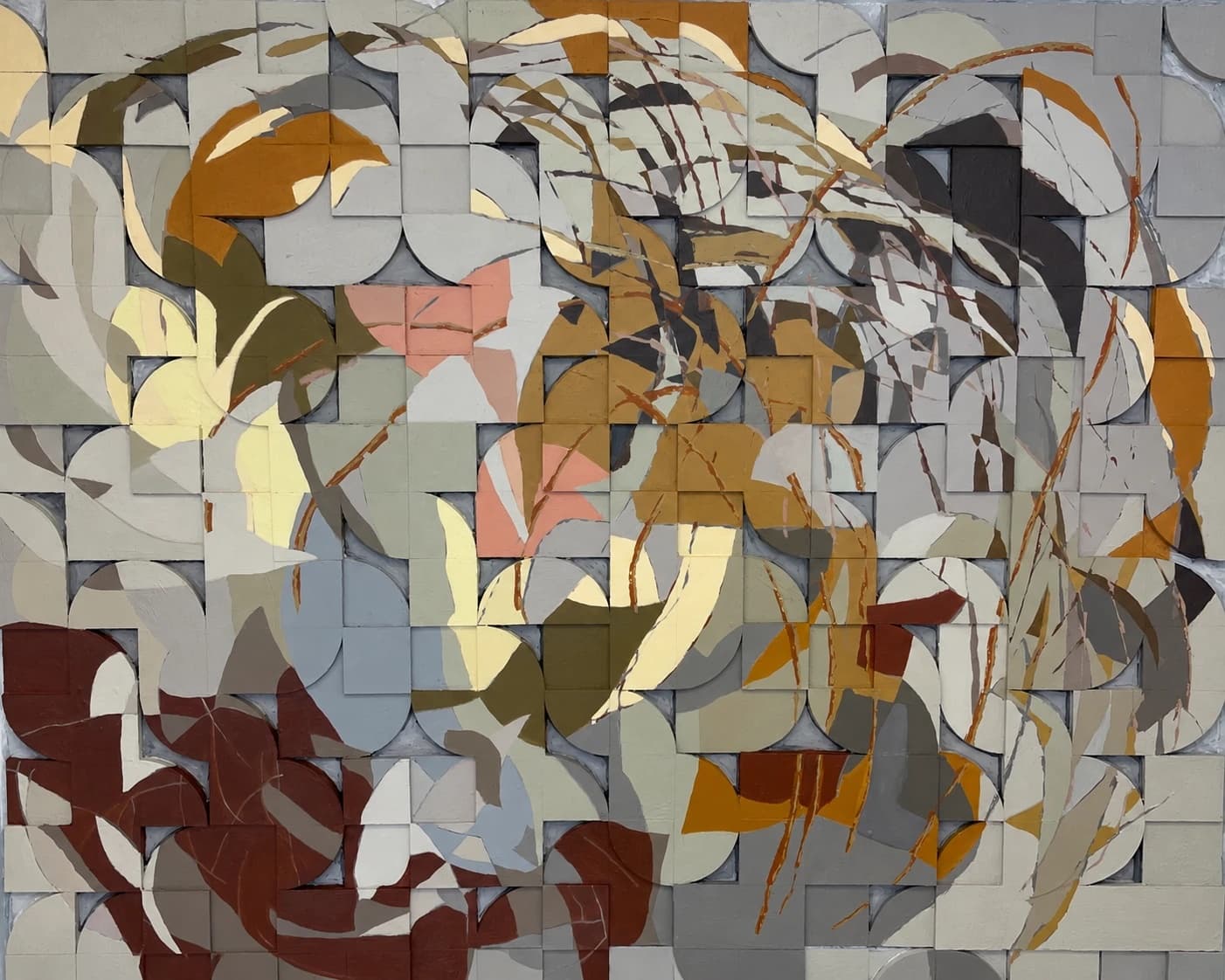Untitled 9-25 — Acrylic on wood, 3D, 140 × 180 cm