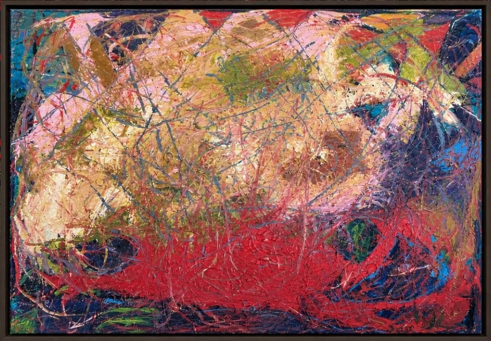 Untitled 5-12 — Mixed media on canvas, 100 × 120 cm