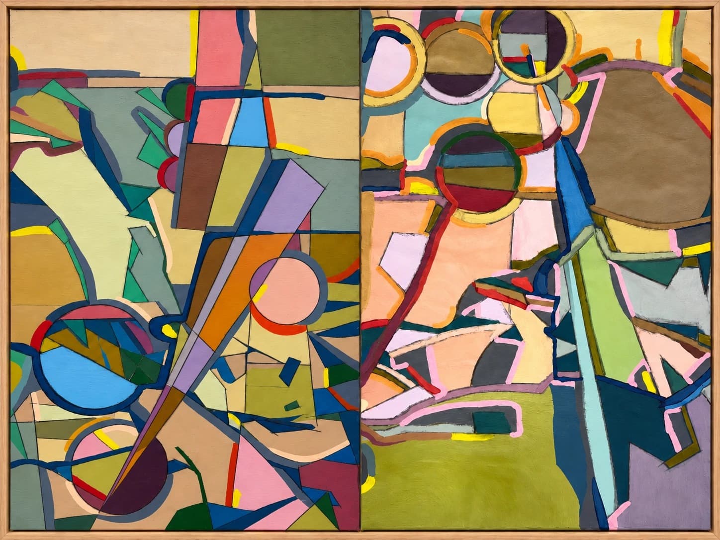 Untitled 1-21 — Acrylic on canvas, Diptych, 150 × 200 cm